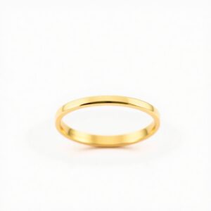 Aliança Reta em Ouro 18k, 2mm