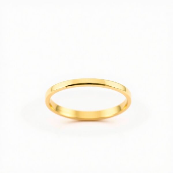 Aliança Reta em Ouro 18k, 2mm