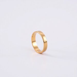 Aliança Reta em Ouro 18k, 4mm