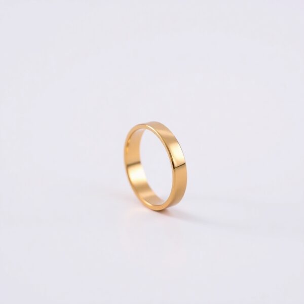 Aliança Reta em Ouro 18k, 4mm