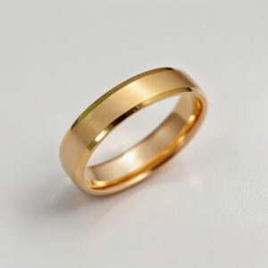 Aliança Trapézio em Ouro 18k, 5mm