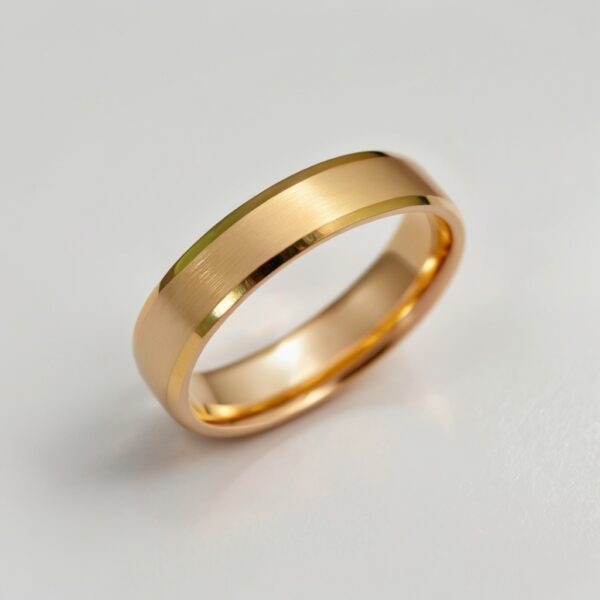Aliança Trapézio em Ouro 18k, 5mm