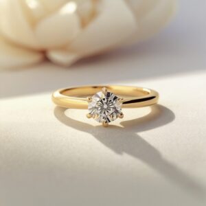 Anel Solitário Clássico em Ouro 18k Diamante 0,50ct
