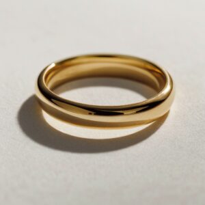 Aliança Abaulada Especial em Ouro 18k, 3mm