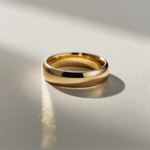 Aliança Abaulada Especial em Ouro 18k, 5mm