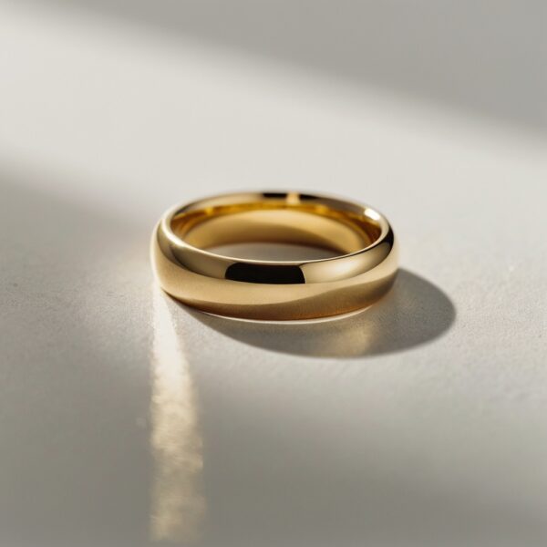 Aliança Abaulada Especial em Ouro 18k, 5mm